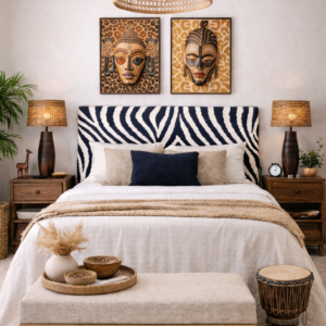 Cabecero Zebra B&W 160 cm